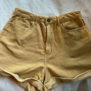 Show Me Your Mumu Tan Cord Shorts